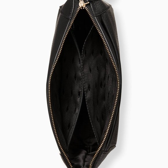 New Kate Spade Monica Pebbled Leather Crossbody Black - Picture 4 of 4